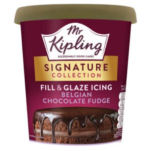 MR KIPLING SIGNATURE COLLECTION FILL & GLAZE ICING BELGIAN CHOCOLATE FUDGE 400G