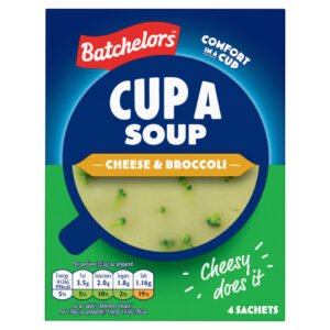 BATCHELORS CUP A SOUP CHEESE & BROCCOLI 4 SACHETS 92G