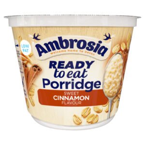 AMBROSIA READY TO EAT PORRIDGE OAT CEREAL POT CINNAMON 210G/NFEU/