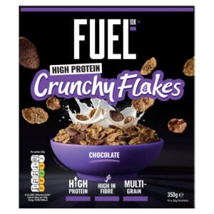 FUEL10K CHOCOLATE MULTIGRAIN FLAKES HIGH PROTEIN BREAKFAST CEREAL 350G/NFEU/