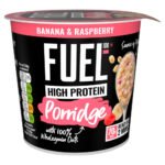 FUEL10K HIGH PROTEIN BANANA & RASPBERRY PORRIDGE OAT CEREAL POT 70G