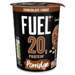 FUEL10K CHOCOLATE FUDGE 20G HIGH PROTEIN PORRIDGE OAT CEREAL POT 80G