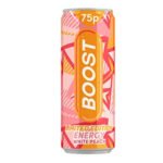 BOOST ENERGY WHITE PEACH PMP 75P 250ML