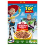 WEETABIX DISNEY PIXAR TOY STORY CHOCOLATE CARAMEL MALTED WHEATS PMP £3.29 500G