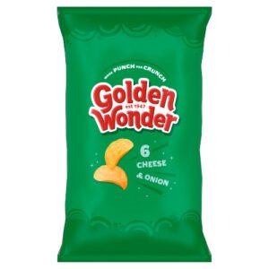 GOLDEN WONDER CHEESE & ONION 6PK 25G