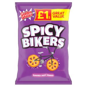 GOLDEN WONDER SPICY BIKERS PMP £1.00 50G