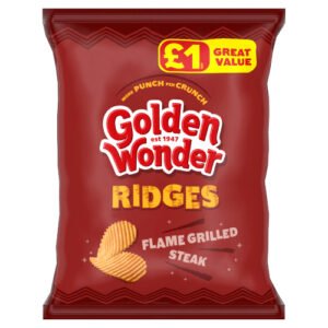 GOLDEN WONDER RIDGES FLAME GRILLED STEAK PMP £1.00 57G