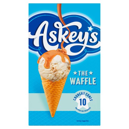 ASKEYS THE WAFFLE CRUNCHY CONES 10S