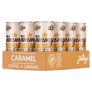 JIMMYS ICED COFFEE CARAMEL PMP £1.39 CAN 250ML