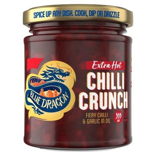BLUE DRAGON EXTRA HOT CRISPY CHILLI OIL CRUNCH 180G