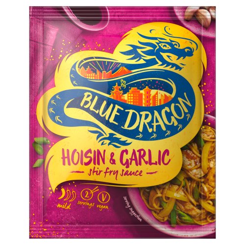 BLUE DRAGON HOISIN & GARLIC STIR FRY SAUCE 120G