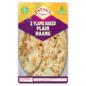 PATAK'S THE ORIGINAL FLAME BAKED PLAIN NAANS 2S