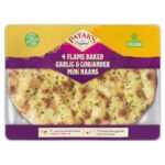 PATAK'S GARLIC & CORIANDER MINI NAAN BREADS 4S
