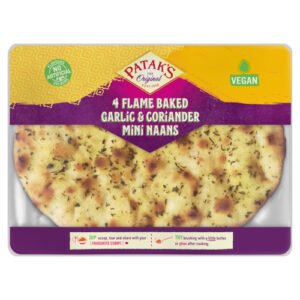PATAK'S GARLIC & CORIANDER MINI NAAN BREADS 4S
