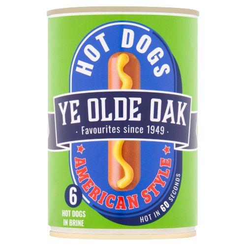 YE OLDE OAK AMERICAN HOTDOGS 6'S 400G
