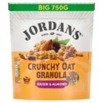 JORDANS CRUNCHY OAT GRANOLA RAISIN & ALMOND BREAKFAST CEREAL 750G