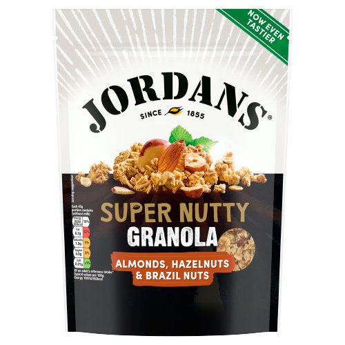 JORDANS SUPER NUTTY GRANOLA BREAKFAST CEREAL 500G