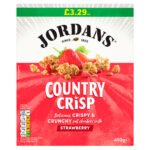 JORDANS COUNTRY CRISP STRAWBERRY PMP £3.29 400G