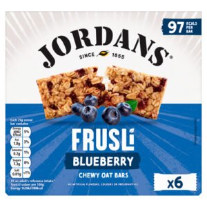 JORDANS FRUSLI JUICY BLUEBERRIES CEREAL BARS 150G