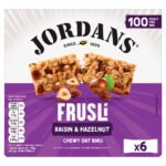 JORDANS FRUSLI RAISINS & HAZELNUTS CHEWY CEREAL BARS 150G