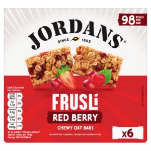 JORDANS FRUSLI BAR RED BERRIES 150G
