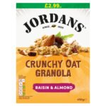 JORDANS RAISIN & ALMOND GRANOLA PMP £2.99 450G