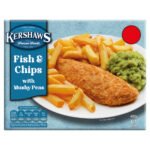 KERSHAWS CLASSIC FISH & CHIPS WITH MUSHY PEAS PMP £2.75 400G