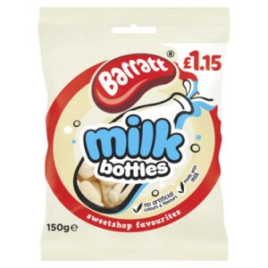 BARRATT SWEET SHOP MILK BOTTLES PMP £1.15 150G