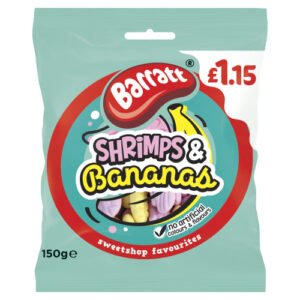BARRATT SHRIMPS & BANANAS PMP £1.15 150G