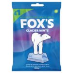 FOX'S REFRESHING PEPPERMINT FLAVOUR GLACIER MINTS PMP £1.00 100G