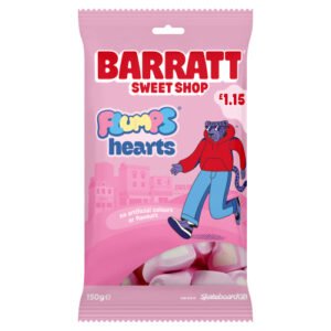 BARRATT SWEET SHOP FLUMPS HEARTS PMP £1.15 130G