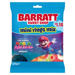 BARRATT SUPER MARIO MINI RINGS PMP £1.15 120G