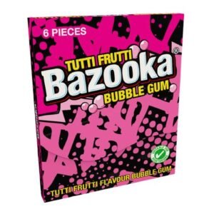 BAZOOKA TUTTI FRUTTI & RASPBERRY FLAVOUR BUBBLE GUM 33G