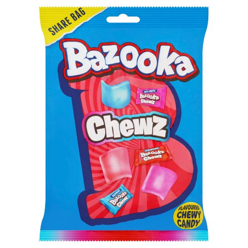 BAZOOKA CHEWS SHARE BAG 120G