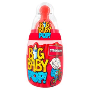 BAZOOKA BIG BABY POP STRAWBERRY & BLACKCURRANT 12PK 32G