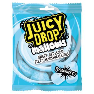 BAZOOKA JUICY DROP MALLOWS RASPBERRY BAG 100G
