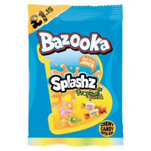 BAZOOKA SPLASHZ TROPICAL PMP £1.15 120G