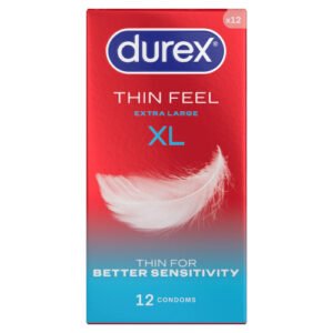 DUREX THIN FEEL XL CONDOMS, PACK OF 12