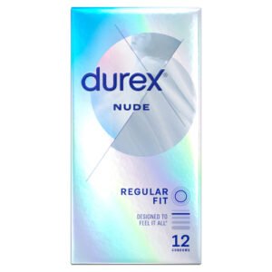 DUREX NUDE REGULAR FIT CONDOMS 12S