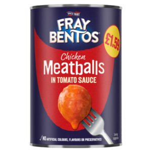 FRAY BENTOS MEATBALLS IN TOMATO SAUCE PMP £1.59 380G
