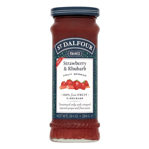 ST.DALFOUR STRAWBERRY & RHUBARB FRUIT SPREAD 284G