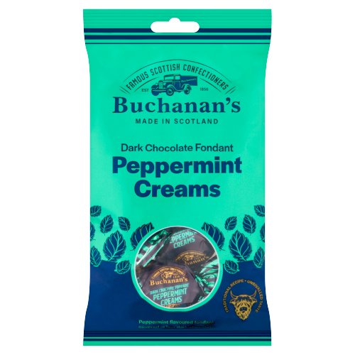 BUCHANAN'S CHOCOLATE PEPPERMINT CREAMS 120G