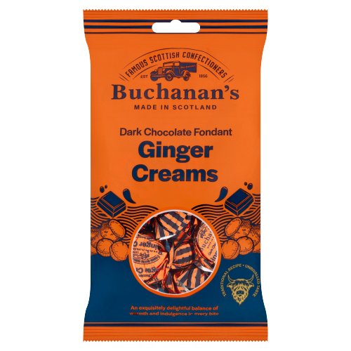 BUCHANAN'S DARK CHOCOLATE FONDANT GINGER CREAMS 120G