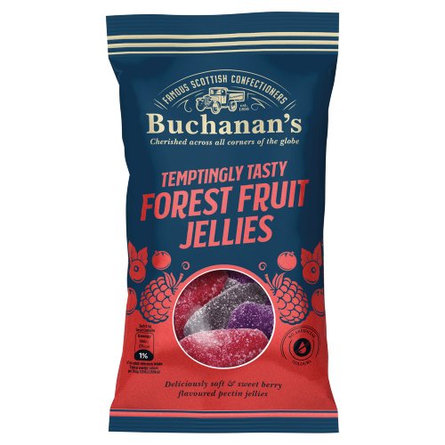 BUCHANAN'S FOREST FRUIT JELLIES 140G