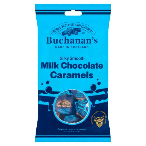 BUCHANAN'S LUXURIOUSLY SMOOTH MILK CHOCOLATE CARAMELS 110G