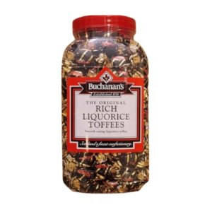 BUCHANAN'S JARS LIQUORICE TOFFEES 2.25KG
