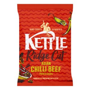 KETTLE ASIAN CHILLI BEEF RIDGE CRISPS 40G