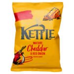 KETTLE CHEDDAR & RED ONION 130G