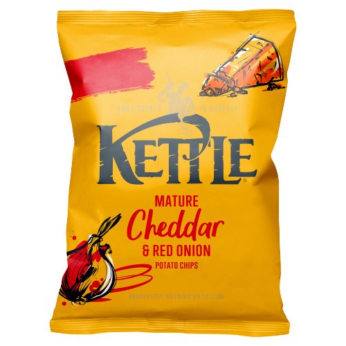 KETTLE CHEDDAR & RED ONION 130G