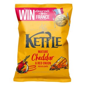 KETTLE MATURE CHEDDAR & RED ONIONCRISPS 40G